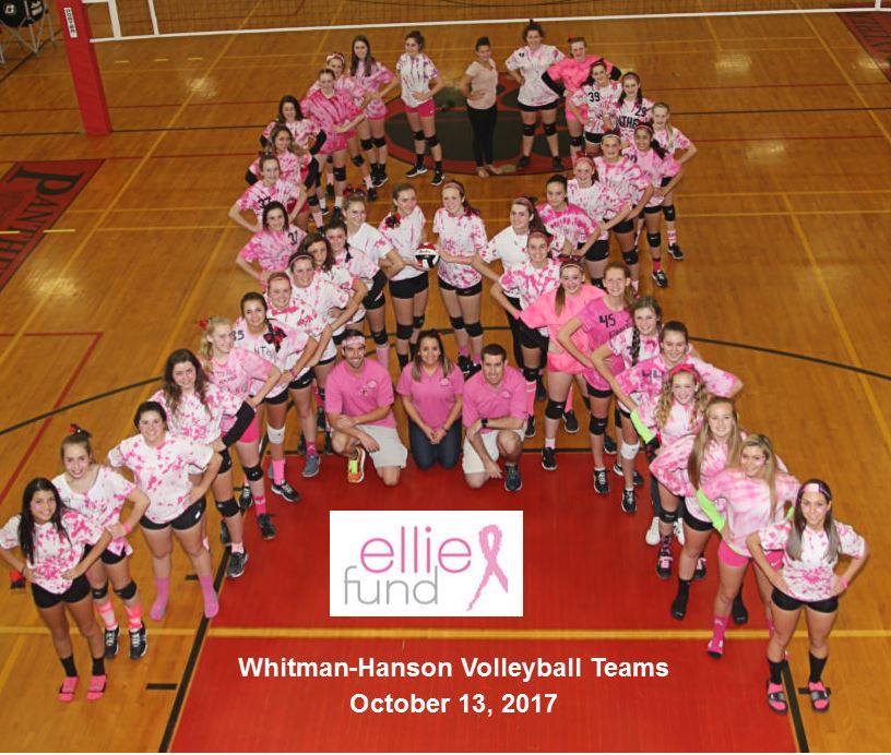 BIG thanks to <a href="/WhitmanHansonVB/">WH Volleyball</a>! The Panthers raised nearly $1,200 for the Ellie Fund at their recent Pink Game! #StudentsForHope #BCA #BCAM