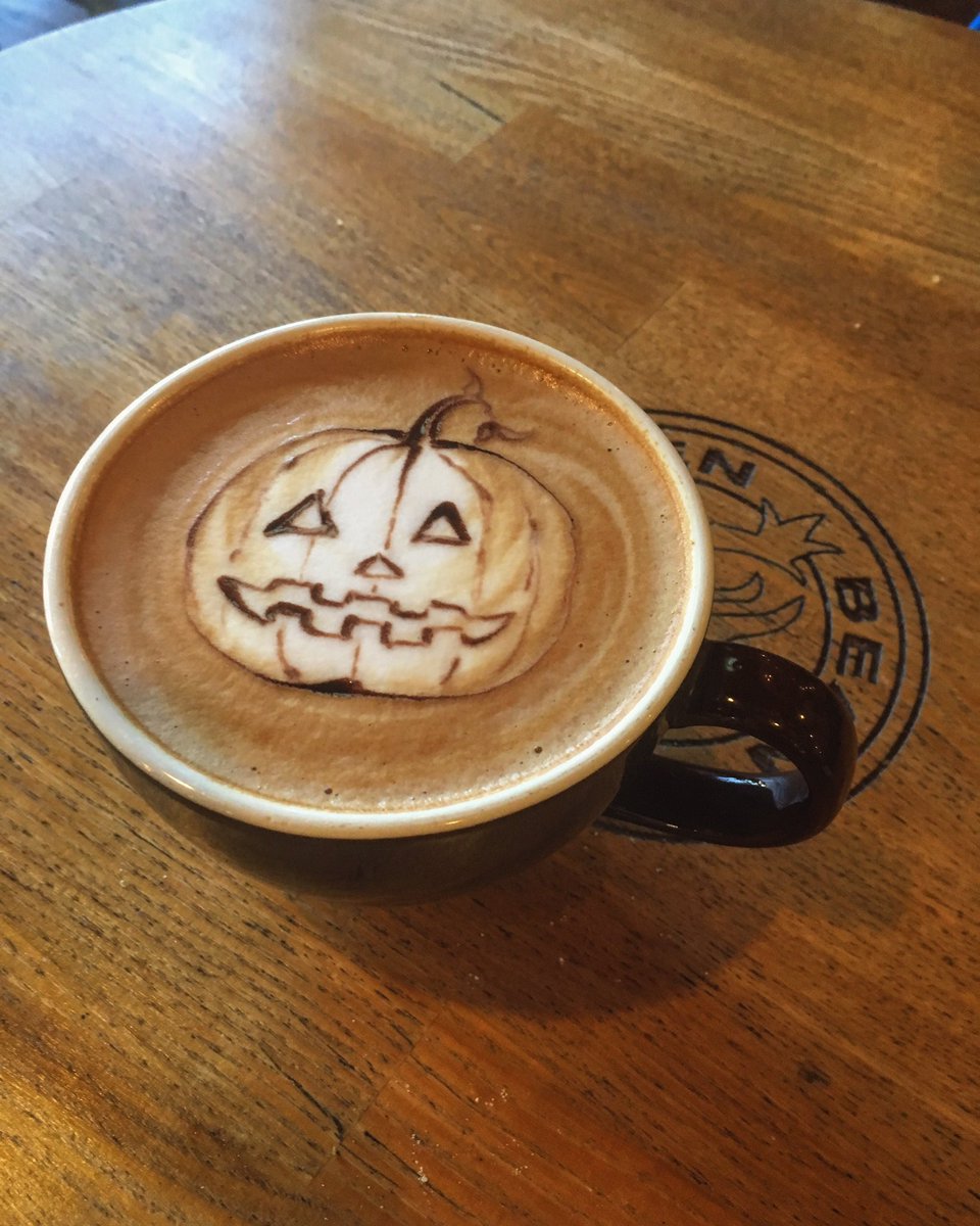 QueenBeanCaffe's tweet photo. Halloween is just around the corner! We will be open at our regular hours from 6am-9pm. Stop by in your costume &amp; receive 10% off your order https://t.co/2kHWpjA08T
