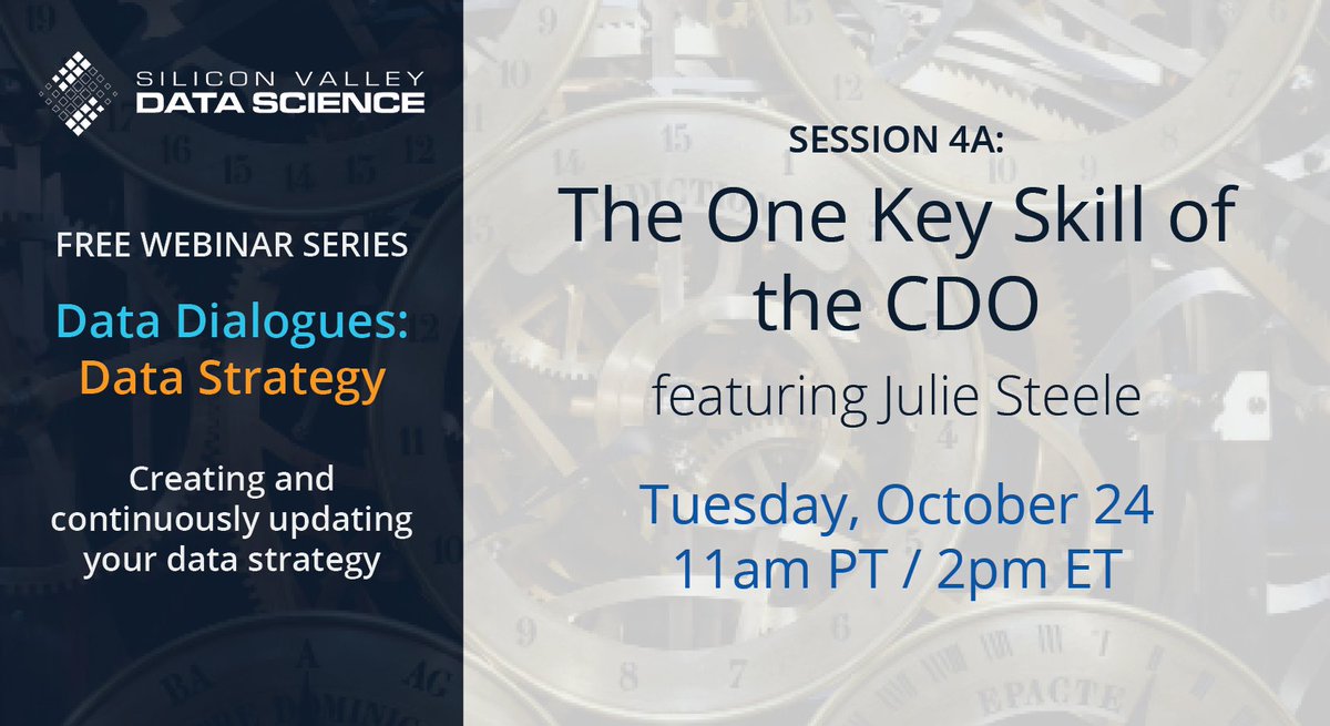 What one skill do all CDOs need? Sign up for our 10/24 webinar to find out. bit.ly/2f4HOUu