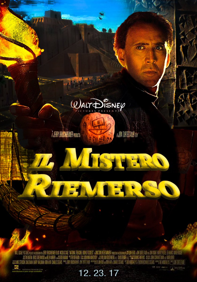 SebastianoCorro's tweet photo. In anteprima assoluta ‘IL MISTERO RIEMERSO’!! Il nuovo capolavoro cinematografico di N.Cage!! 
#advsumerians @lacriscros @IUS_VE 🎬✔️🎞 https://t.co/x1BYdLbQNd