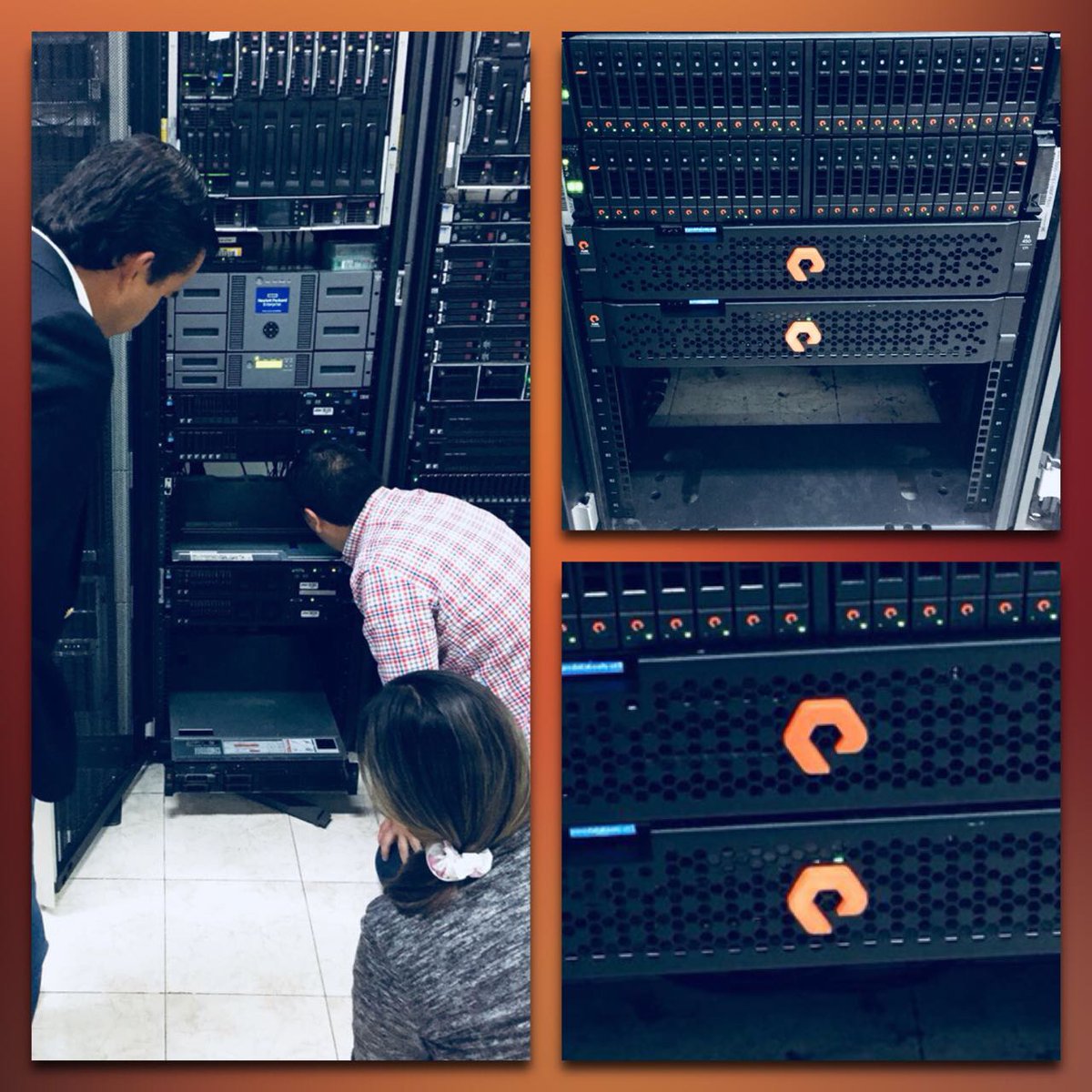 ikonosoft's tweet photo. Exitosa instalación de un @PureStorage para prueba de concepto en uno de nuestros clientes, para manejo de data de alta transaccionalidad. https://t.co/IW2TTSDx6x