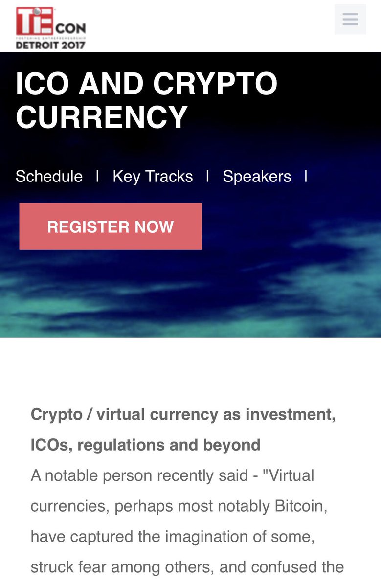 mannyfernandez's tweet photo. I’m excited to announce I’ll be on this ICO and Cryptocurrency panel https://t.co/d1IqaAiUDu @TiEDetroit #bitcoin #cryptocurrency #ico #ETH https://t.co/9zlaio2waV