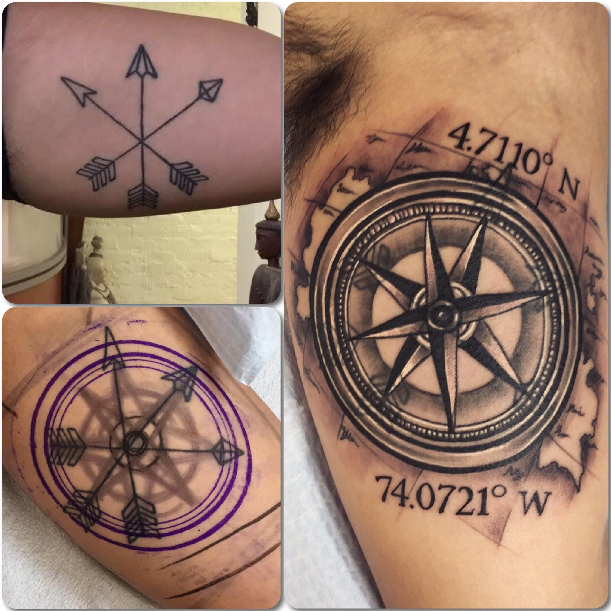 74 Gorgeous Compass Tattoos For Wrist  Tattoo Designs  TattoosBagcom