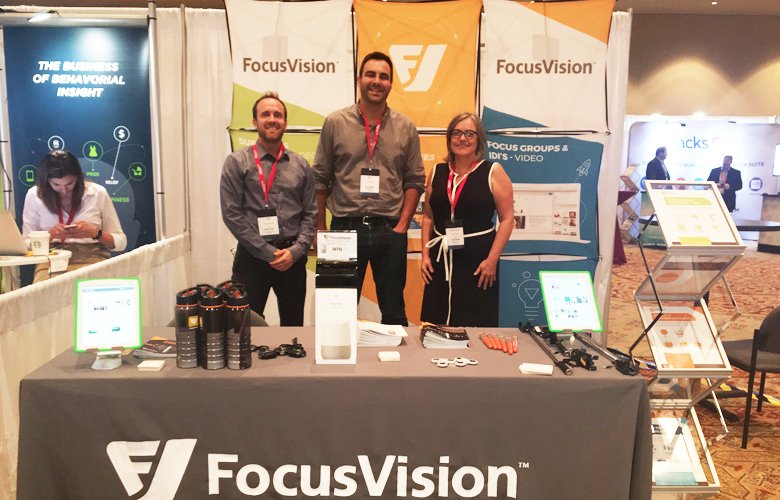 FocusVisionInfo's tweet photo. Our team is looking sharp and ready to roll at @TMRE. Stop by booth #408 to see what we've been up to. #Orlando #TMRE2017 @KNect365 #mrx https://t.co/aDgnpLGyP3