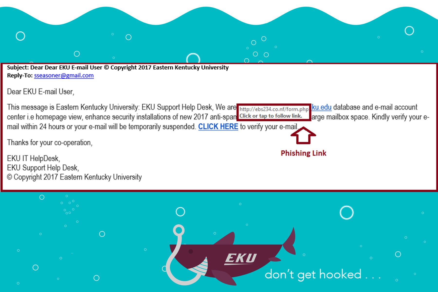 Eku It On Twitter Phishing Alert Subject Dear Dear Eku E Mail