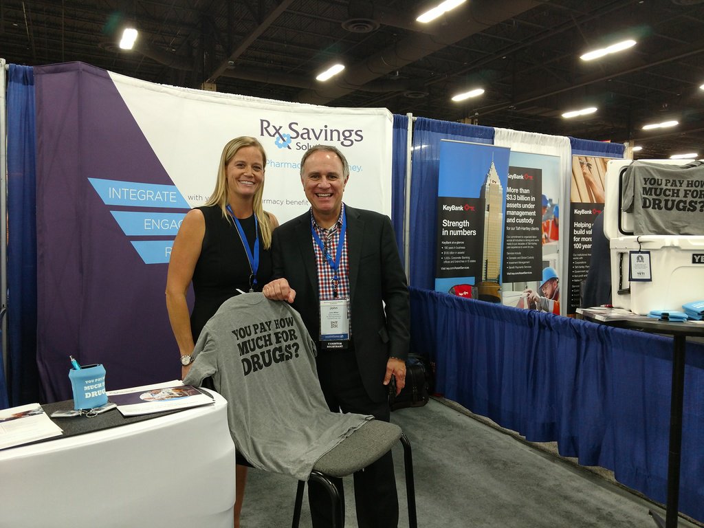 RxSavings's tweet photo. Great conference, content and crowd in #Vegas for #IFAnnual, Oct. 22-25. #SimplifyPharmacy w/@RxSavings in Booth 735. https://t.co/65ueS20GyX