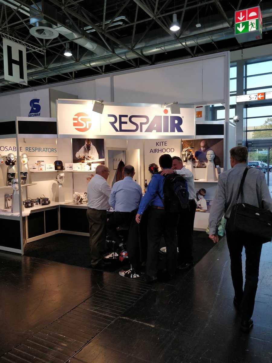 Respair_ESP's tweet photo. Lots of interest and enquiries for our new Tiki powered respirator at #aplusa2017 #rpe #greatprotection #comfort https://t.co/6KpBfZI9vN