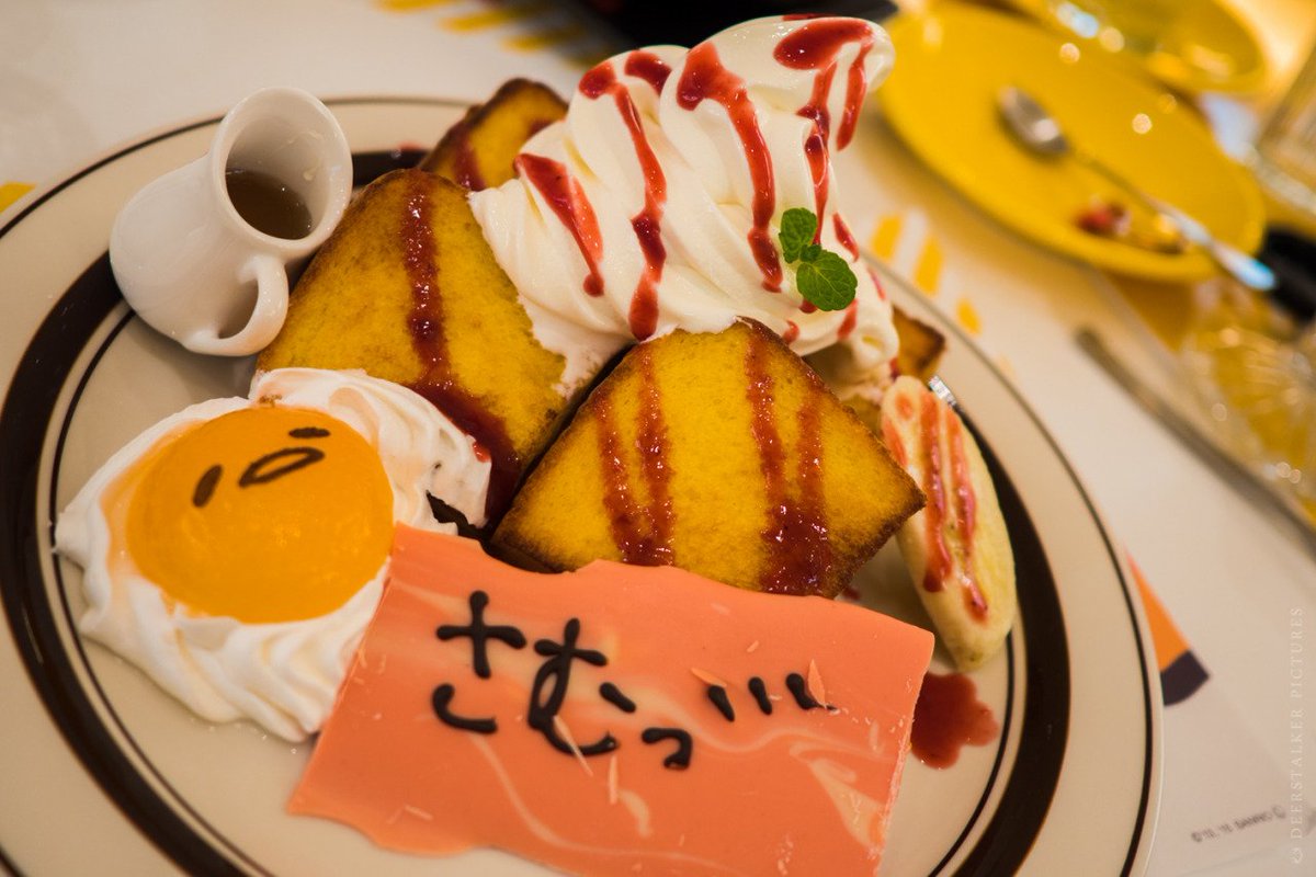AestheticsJapan's tweet photo. Food at Gudetama Cafe https://t.co/jVKlVhNjqG