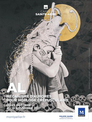 Vernissage de l'expo de l'artiste AL "Mécanisme d'Aurores pour Horloge Crépusculaire" - Carré Sainte-Anne du 24 Octobre au 19 Novembre