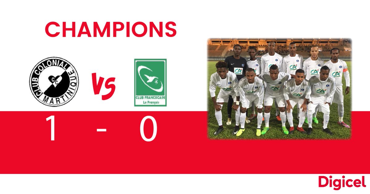 Digicel Ag On Twitter Digicelag Est Fier Du Club Colonial Vainqueur De La Finale Du Groupe B De La Coupedefrance Zone Martinique Face Au Club Franciscain 1 3 Https T Co Ikagdq7sig
