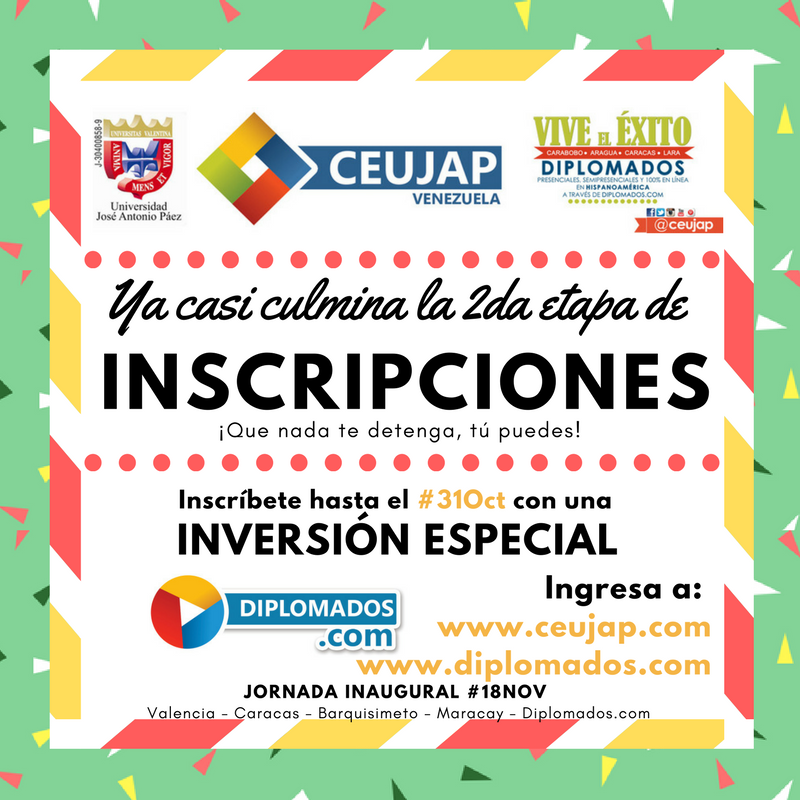 ¡Una oportunidad irrepetible! Únete a ceujap.com o diplomados.com hasta el #31oct con una inversión especial.