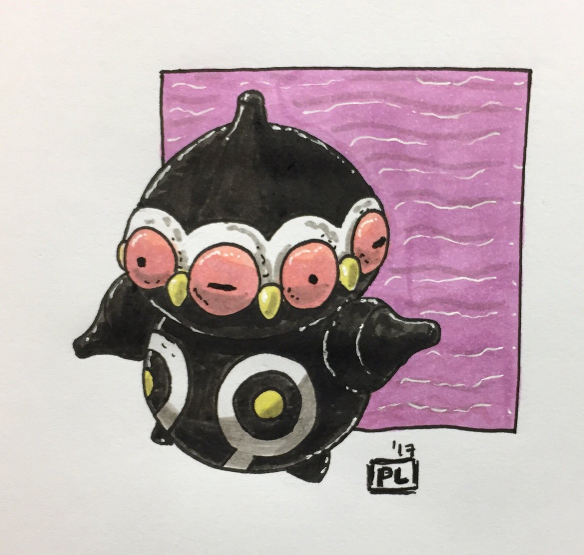 PLajud's tweet photo. Claydol. Day 23. #INKTOBER17 inktober2017 #Inktober #inktoberday23 #ink #copicmarkers #claydol #pokemon #nintendo https://t.co/VgYhR8V18V