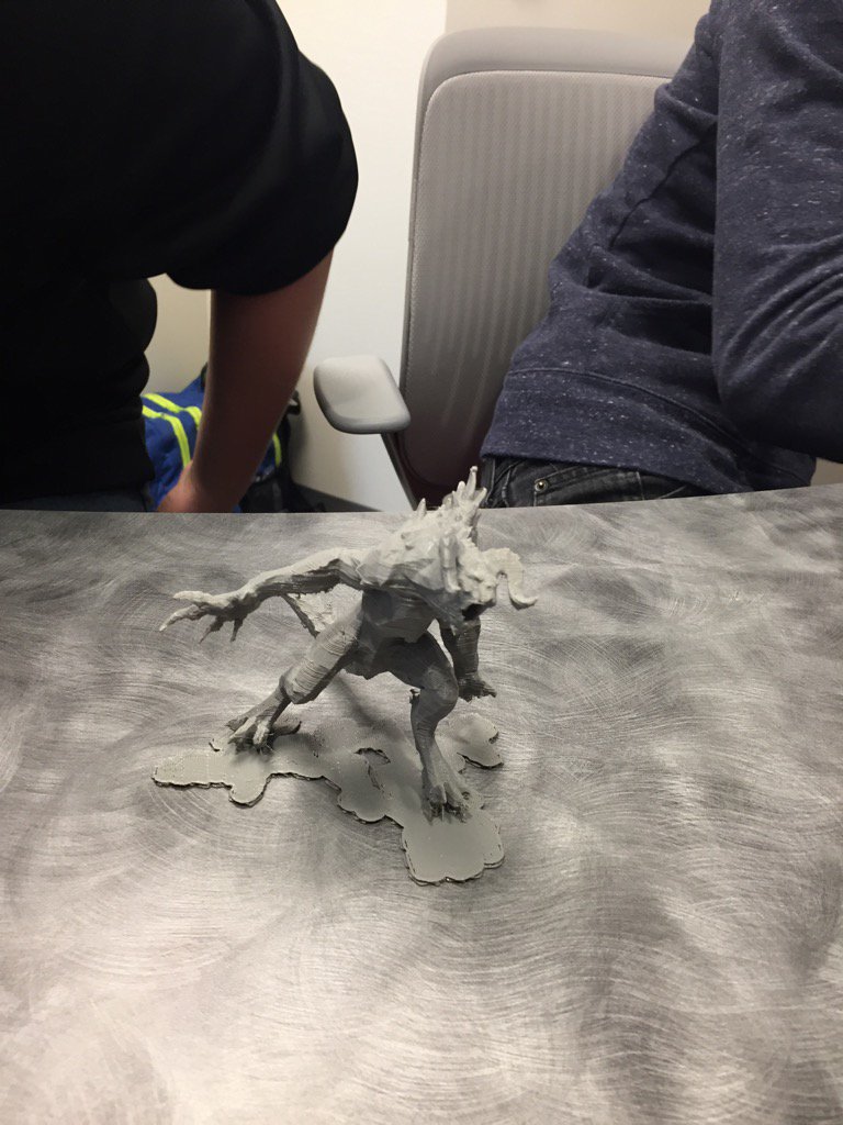CantonLocal's tweet image. Death Claw is thrilled with The DC @South!  ....especially the student-led 3D Printer experiments!