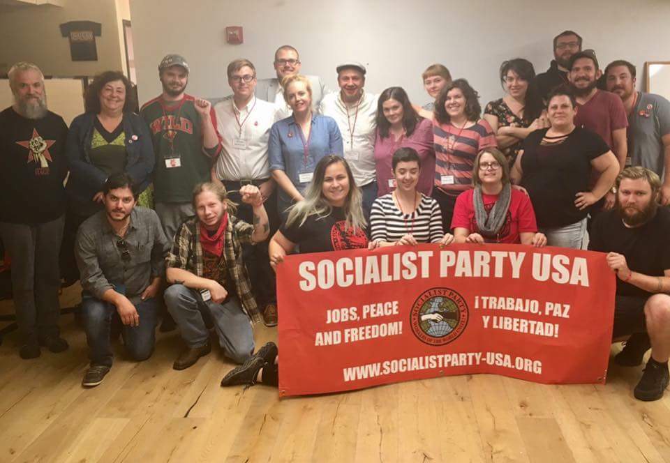 SPofUSA's tweet photo. Your new National Committee of the Socialist Party for 2017-2019! #SPConv17 https://t.co/o1sX5Zm0aD