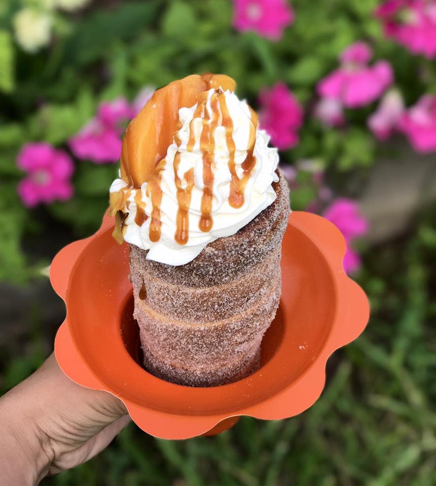 Vendor Spotlight:The Stackery! Get your fix of both sweet &amp; savory chimney cakes while sippin' on cider &amp; playin' some cornhole.SO Fall. #ad