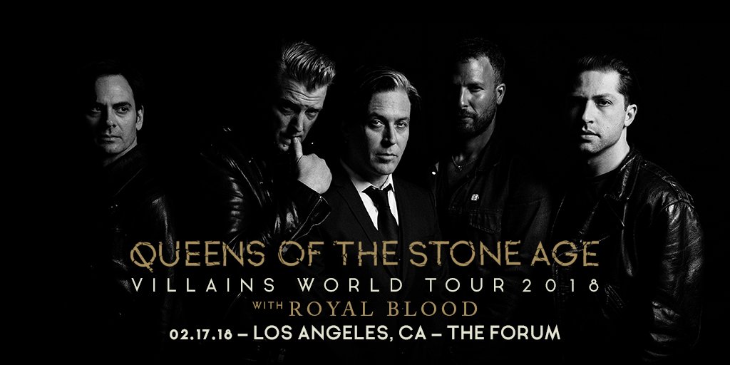 THIS. JUST. IN. 
<a href="/royalblooduk/">Royal Blood</a> will be joining us @theforum 2.17.18
Tickets on sale 10.27: smarturl.it/QOTSALA
#VillainsWolrdTour