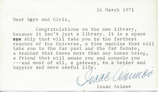 whatSFSaid's tweet photo. "Nobody uses libraries." Except EVERY WRITER &amp; READER I'VE EVER MET. And countless millions more. Here's one, explaining why:
#SaveLibraries https://t.co/8rMbfxYkvF