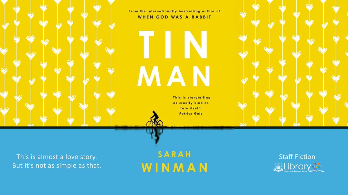 StRitasLibrary's tweet photo. Our #BookoftheDay is the unforgettable & achingly tender #new novel from #SarahWinman, #TinMan. #staffread #WhenGodWasARabbit @TinderPress https://t.co/BHHDen2x3t