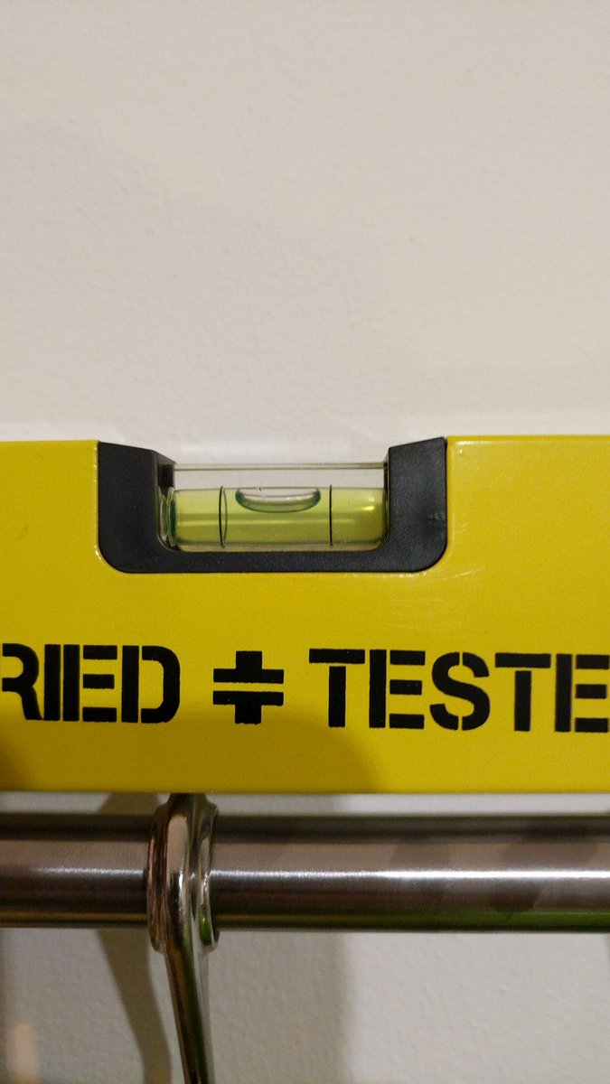mctreckmeister's tweet photo. I did a DIY tonight and am perhaps a little too proud of what essentially amounts to four holes in the wall. #ikeagoals #justcallmebob https://t.co/Jmf19kEZXV