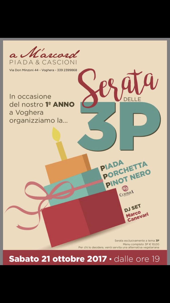 cadifrara's tweet photo. #piada #porchetta #pinotnero • la nuova versione delle #3P #3pdivoghera #oneyearparty #amarcord #cheers #inaltoicalici |#sponsor #cadifrara https://t.co/xPdAOMVib4