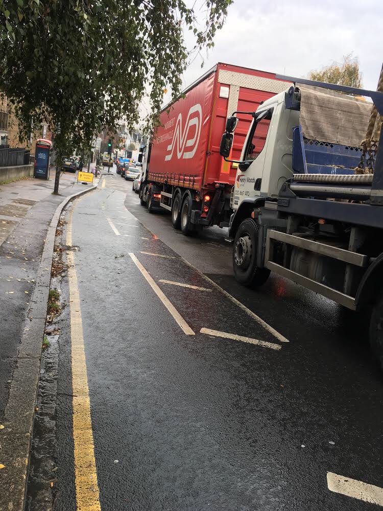 This is how air pollution damages our children. And this is a busy walking route to school and park for Haydons Road North kids #gofigure