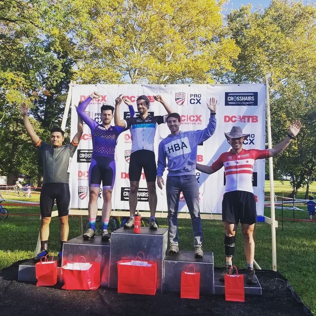 NatCapVeloClub's tweet photo. @limpywheel showed up to his first cross race on Saturday at #dccx on a borrowed mtb with flat pedals. That was just a warm up for Sunday w… https://t.co/wHFRoE68ZE