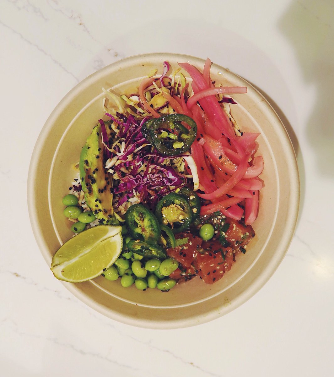Our ahi tuna is always hand-line caught! Try it in our Aloha Poke bowl.