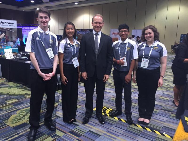 EhleFails's tweet photo. Thank you Dr.Bertram for listening to our students! @vincebertram #PLTWSUMMIT17 https://t.co/3gAVCY2qfi