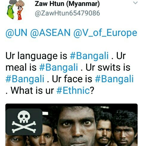 <a href="/UN/">United Nations</a> <a href="/ASEAN/">ASEAN</a> <a href="/PDChina/">People's Daily, China</a> @HRWBurma <a href="/Refugees/">UNHCR, the UN Refugee Agency</a> <a href="/V_of_Europe/">Voice of Europe 🌍</a> <a href="/VOANews/">Voice of America</a> <a href="/hrw/">Human Rights Watch</a> <a href="/nytimes/">The New York Times</a> <a href="/BreakingNewsUK/">Breaking News UK</a>