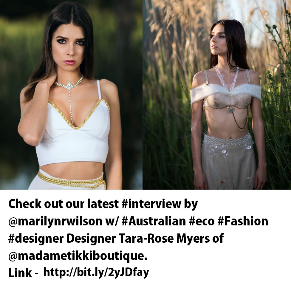 ecofashionaus's tweet photo. #interview by @oliobymarilyn #Australian Tara-Rose Myers of #MadameTikkiBoutique - showing on #EFWA #runway!
Link - https://t.co/jHRq76XmfM https://t.co/aGjfGHxOgQ