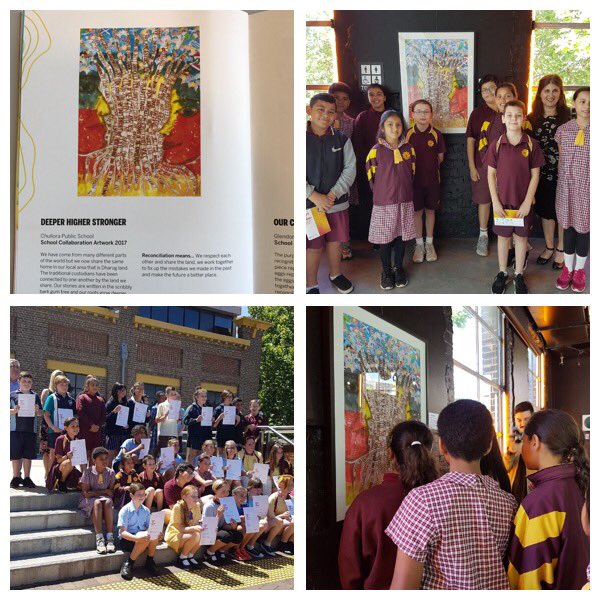 HelenMorgani's tweet photo. Congrats to these artistic Ss from @ChulloraPS who received an award at the NSW Reconciliation Challenge @Lcchallis #aboriginalEd https://t.co/VpZvCwwtF6