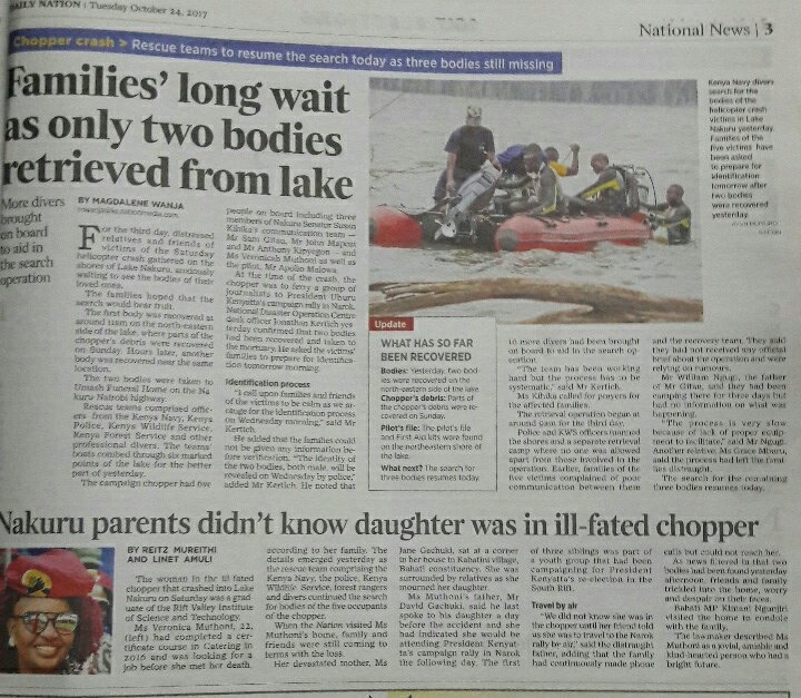 MajimajiKenya's tweet photo. #Brekko Newspaper review @GhettoRadio895 #Brekko #PollPreparedness #Brekko #ResilientKE #Brekko #Destiny2017 #Brekko https://t.co/GF3lPXTfTA