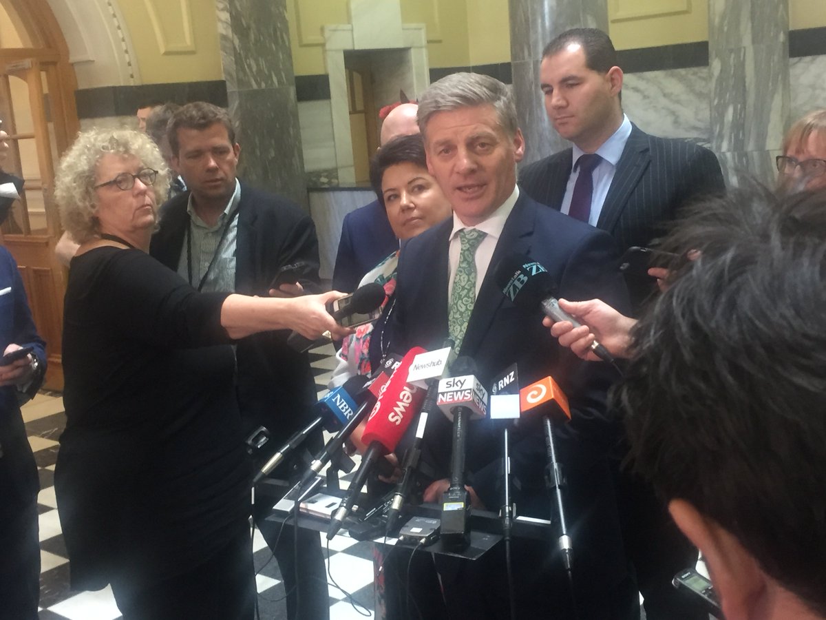 RtHonBEnglish's tweet photo. Today the National caucus re-elected me as leader. We'll focus on providing a strong opposition and ensuring NZ keeps moving forward. https://t.co/i9NlTui3qC