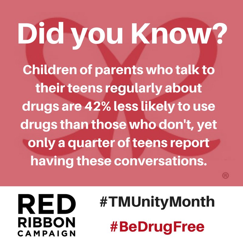 msd25's tweet photo. Have the conversation! More at https://t.co/U7O2bzR195 #TMUnityMonth #BeDrugFree https://t.co/H2udKmwBcU