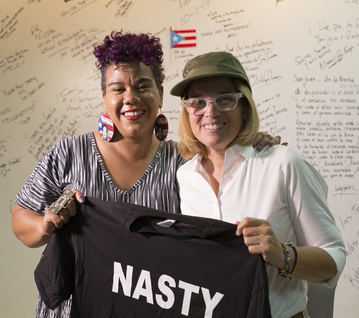 rosaclemente's tweet photo. @CarmenYulinCruz so proud to be a Nasty woman with you! #pronthemap https://t.co/JDQXtZW1Ow