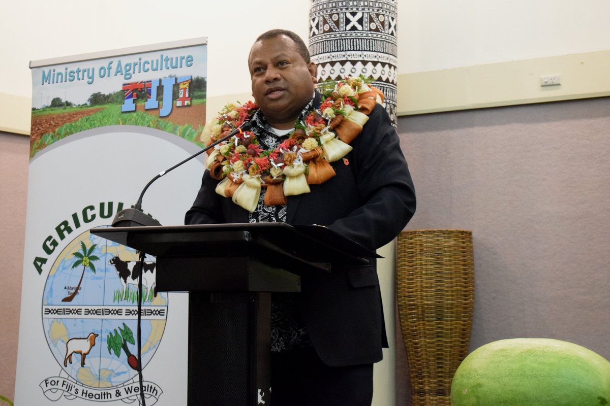 FijiAgriculture's tweet photo. @SeruiratuCOP23 officiated at the International Symposium on Tropical Fruits which commenced in Nadi yesterday #ISTF2017 https://t.co/f1FDVPn3EV