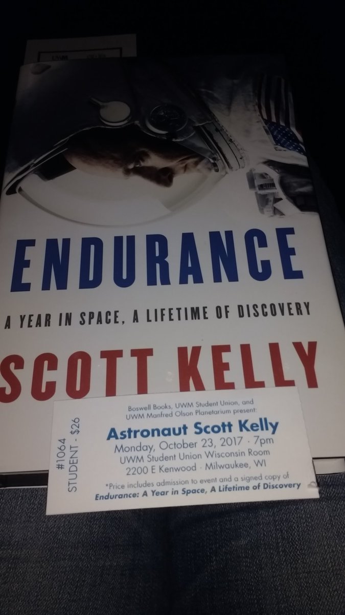 lcancado's tweet photo. Excited to hear @StationCDRKelly talk @UWM https://t.co/LxqWZ96Hmy