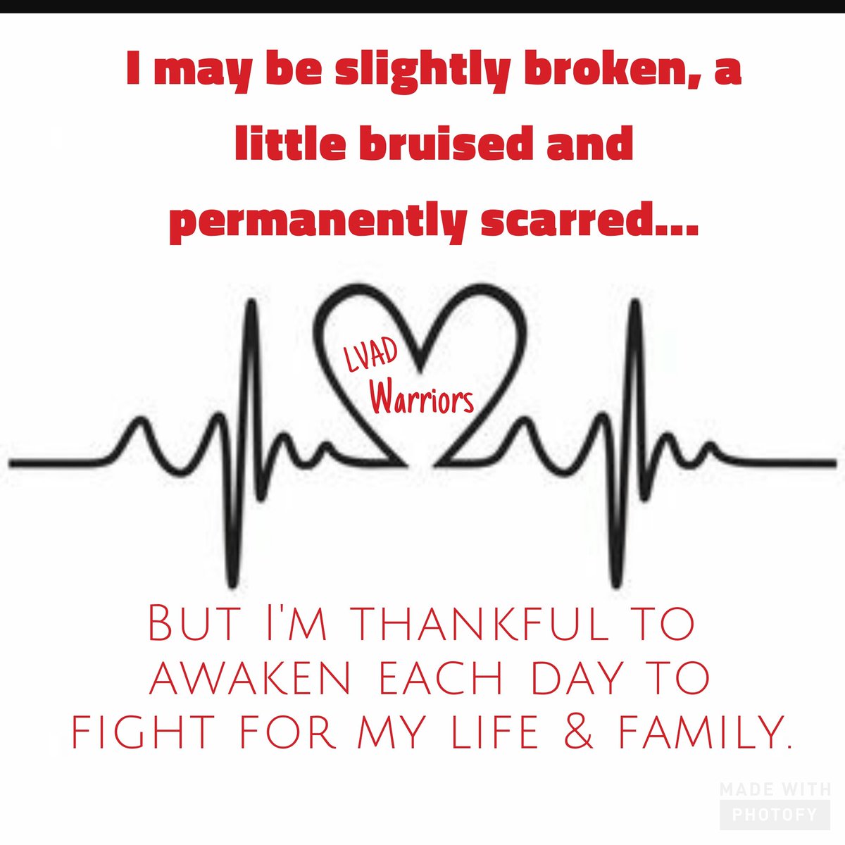 KamikazeLisa's tweet photo. #LVADWarriors...THE place for support for LVAD patients and their caregivers. Find us on Facebook! https://t.co/buQxZ5mWWN