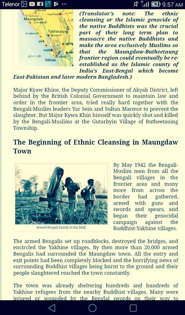 Fact;Genocide of  Rakhine Buddhists  since 1942 by Rohingya terrorists is here ! #Myanmar
Note: Rohingya is invented name only in 1951!