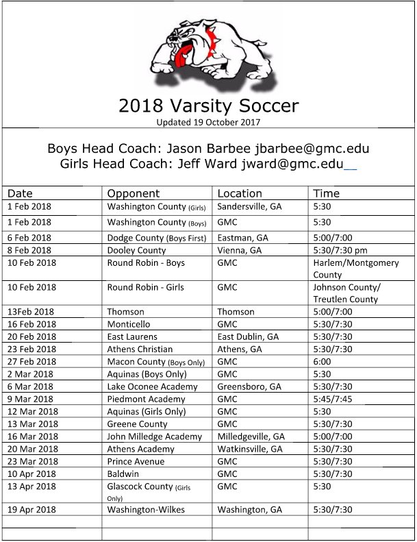 gmc_soccer's tweet photo. The stage has been set. #GMCSoccer2018 #Area3 #GHSASoccer https://t.co/i62MBkEkg0
