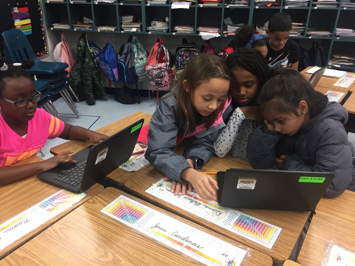 Robinson6Ela's tweet photo. @lees_eagles Mrs. Robinson’s 3rd graders used Wixie to collaboratively create math word problems:) https://t.co/Z64aCmlI3E