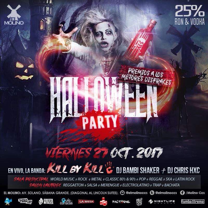 #KBK | Y este viernes, nos vemos en la HALLOWEEN PARTY del <a href="/ElMolinoCcs/">El Molino Ccs</a> | Canta con nosotros y disfruta de la mejor música.