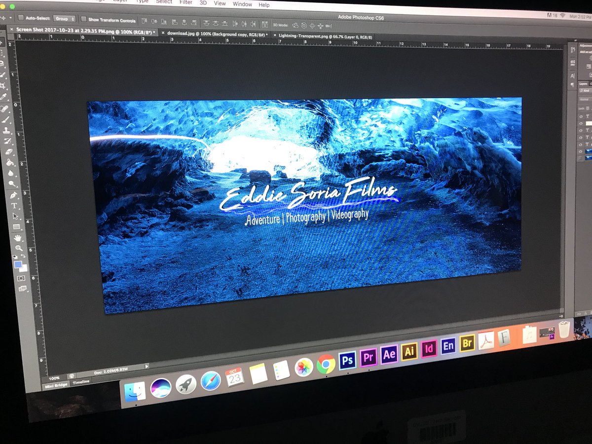 CVHS_Dragons's tweet photo. @CVHS_Dragons #GraphicTechnologyProductions student Eddie Soria using #photoshop to create a logo for his #production company!!  #CTE https://t.co/QrPr5Gljl9