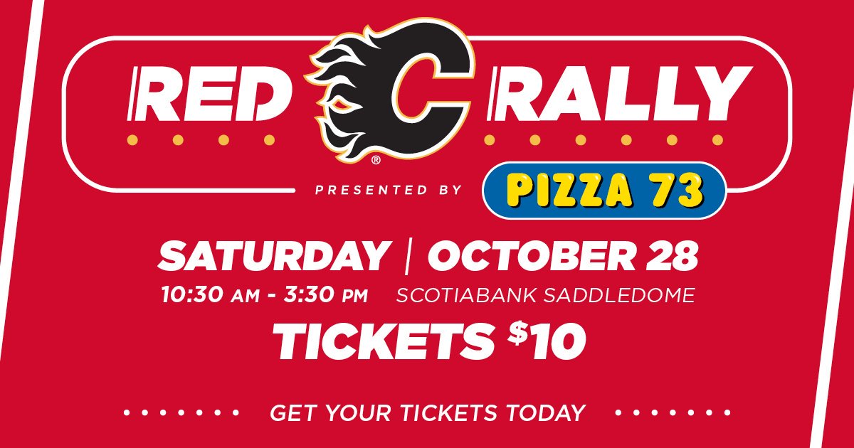 FlamesCentral's tweet image. Got tickets to the Red Rally this weekend? If not, no need to worry! There will be 4 sets of tickets up for grabs!