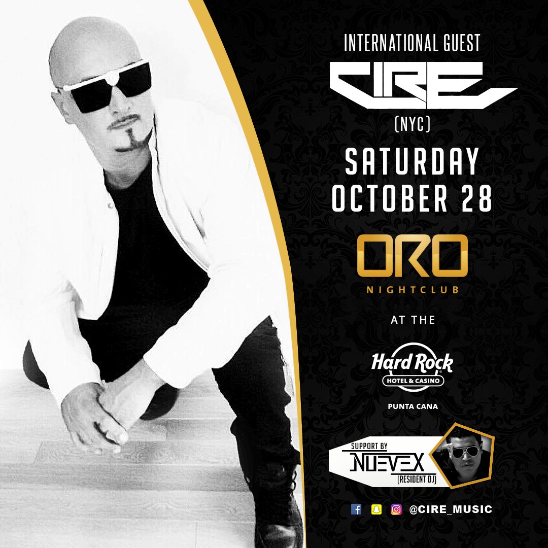 CireMusic1's tweet photo. Punta Cana Dominican Republic Saturday night #oronightclub at the @HRHPuntaCana https://t.co/wwOWUcIuxX
