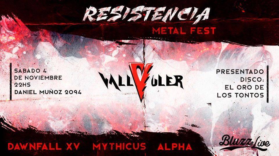 Dawnfall_XV's tweet photo. Se viene con todo el 4 de noviembre!! No te lo pierdas!

#concierto #bluzz #live#metal #heavymetal #trash #gig #toque https://t.co/gfC10moiCU