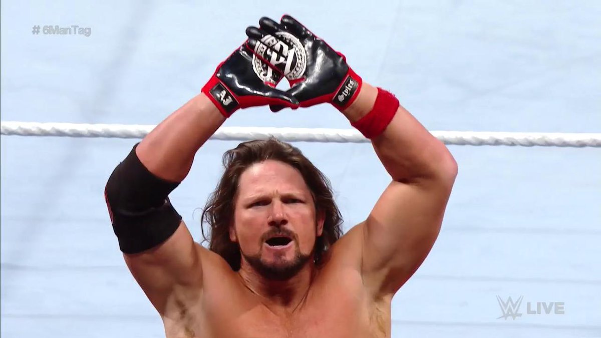 WWEUniverse's tweet photo. They. Don't. Want. NONE! 

#RAW @AJStylesOrg @WWERollins @TheDeanAmbrose https://t.co/a22Kr0C4J6