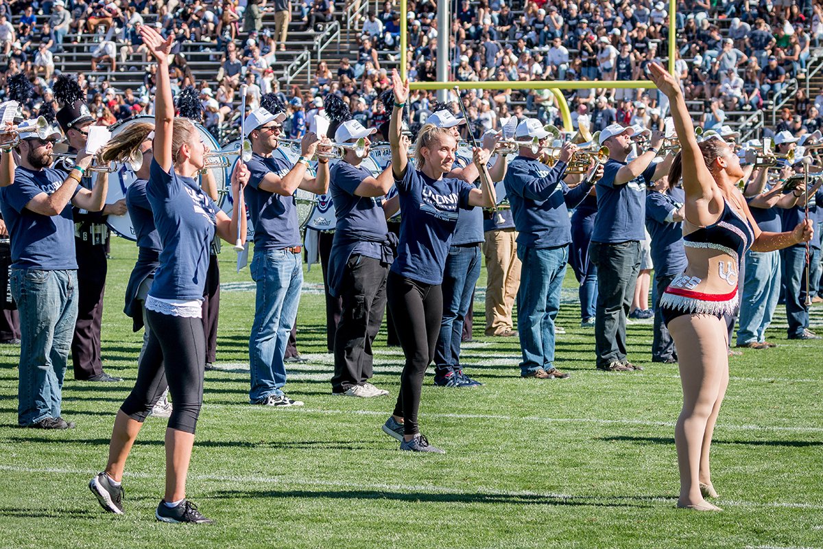UConnBand's tweet photo. Sights from Homecoming. Thank you to all of our alumni who stopped by! #HuskiesForever #UConnNation https://t.co/5gDAArhh9S