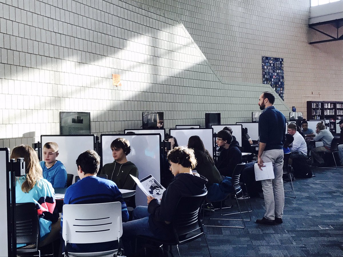 ROHS_Reimold's tweet photo. I love seeing these filled & used for collaboration! Piippo's class investigating & discussing emperors. #rohslc #ravenpride https://t.co/2Mof5FUXyK