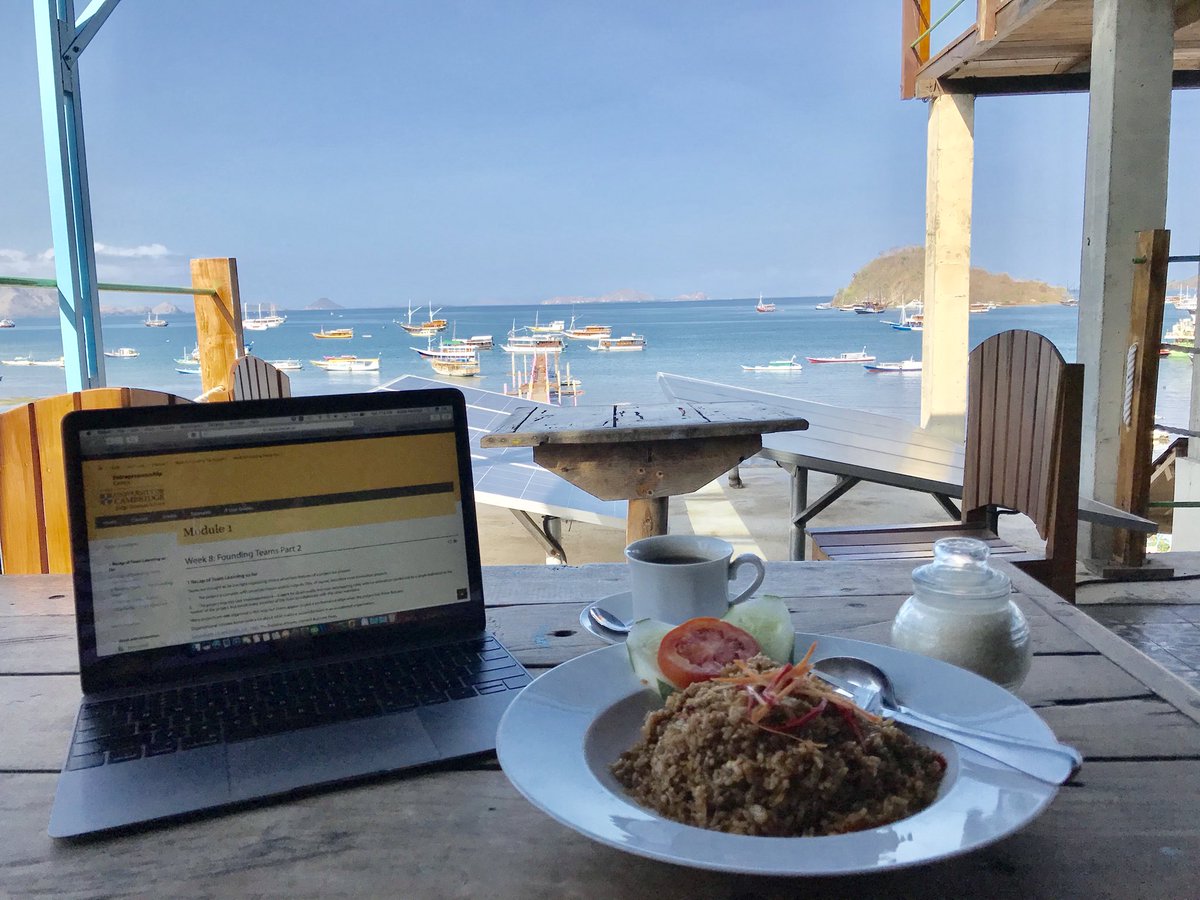 Enjoying my last breakfast at Labuan Bajo before I return to Jakarta